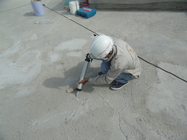 Quy trình xử lý chống thấm nứt bê tông hiệu quả